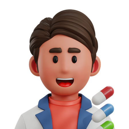 Farmacéutico  3D Icon