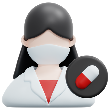 Farmacéutico  3D Icon