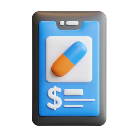 Aplicativo de farmácia  3D Icon