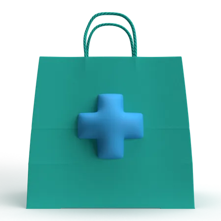 Compras en farmacia  3D Icon