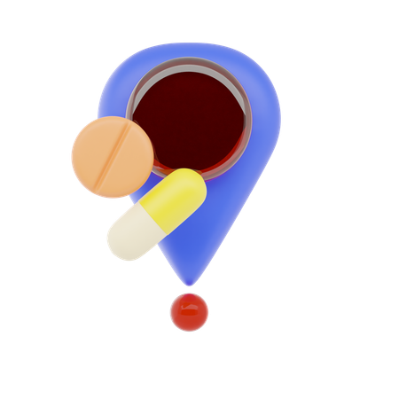 Ubicación de la farmacia  3D Icon