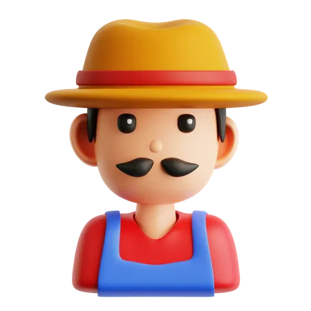 Farmer  3D Icon