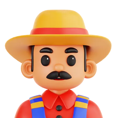 Farmer  3D Icon