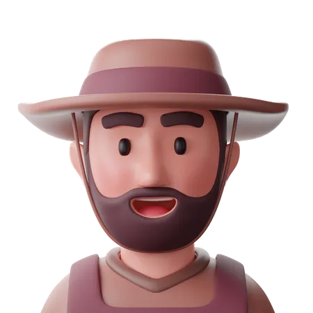 Farmer  3D Icon