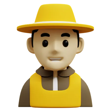 Farmer  3D Icon