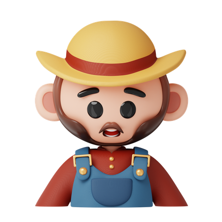 Farmer  3D Icon