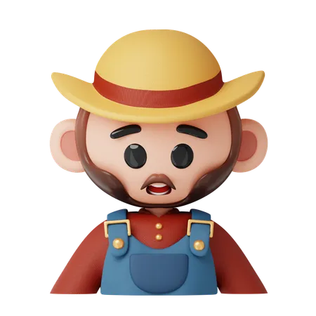 Farmer  3D Icon