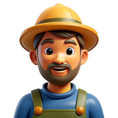 Farmer  3D Icon