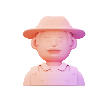 Farmer  3D Icon