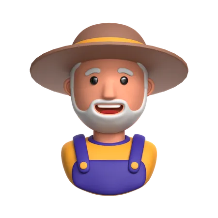 Farmer  3D Illustration