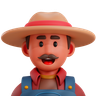 3d farmer emoji