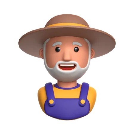 Farmer 3D Illustration