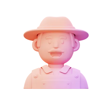 Farmer 3D Icon