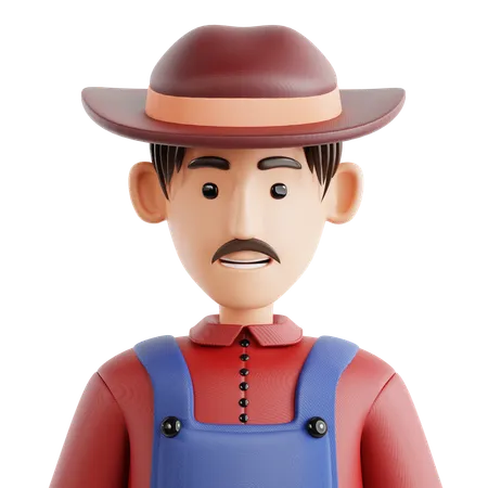 Farmer Avatar  3D Icon