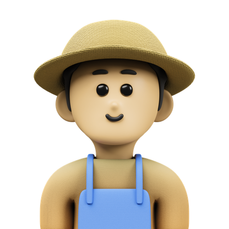 Farmer Avatar  3D Icon