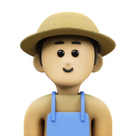Farmer Avatar  3D Icon