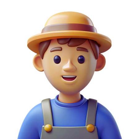 Farmer Avatar  3D Icon