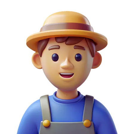 Farmer Avatar  3D Icon