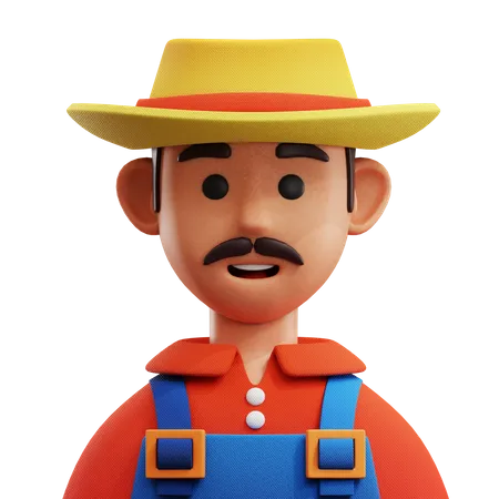 Farmer Avatar  3D Icon