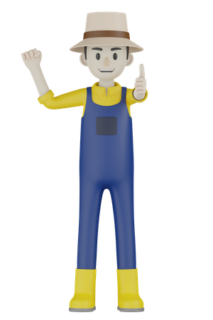 Farmer Like  3D Icon