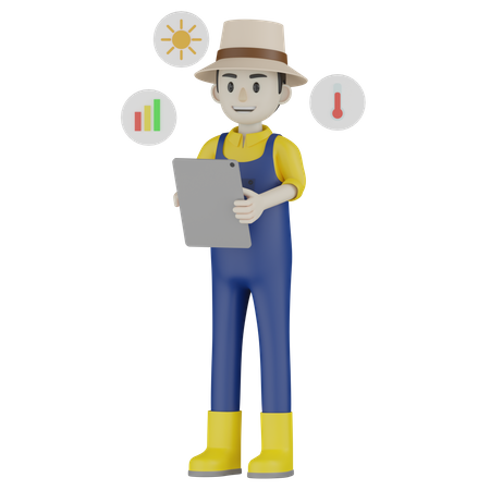 Farmer Make Analysis Report  3D Icon
