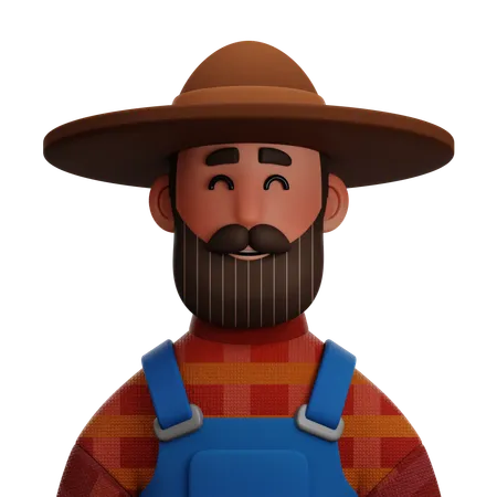 FARMER MAN  3D Icon