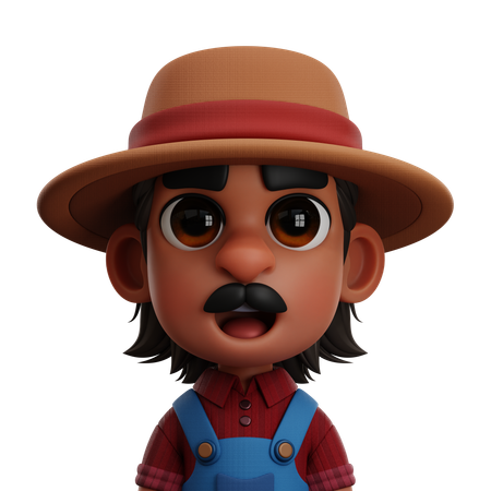 FARMER MAN  3D Icon