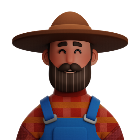 Farmer Man  3D Icon