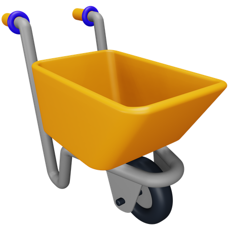 Farmer Wheelbarrow  3D Icon