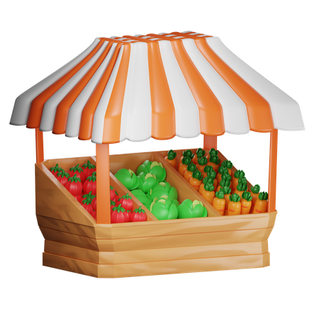 Farmers Market  3D Icon
