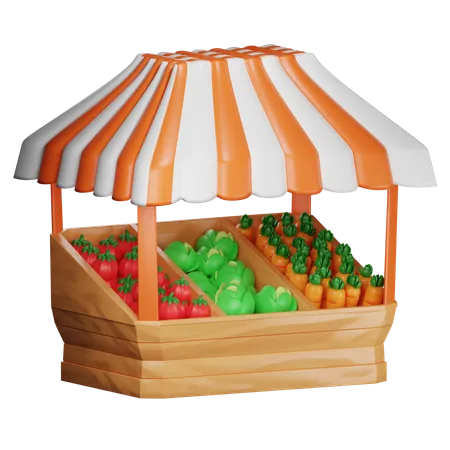 Farmers Market  3D Icon