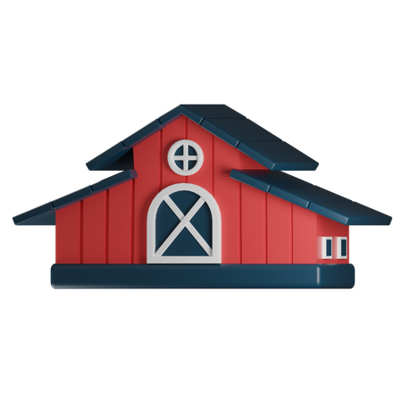 Farmhouse  3D Icon