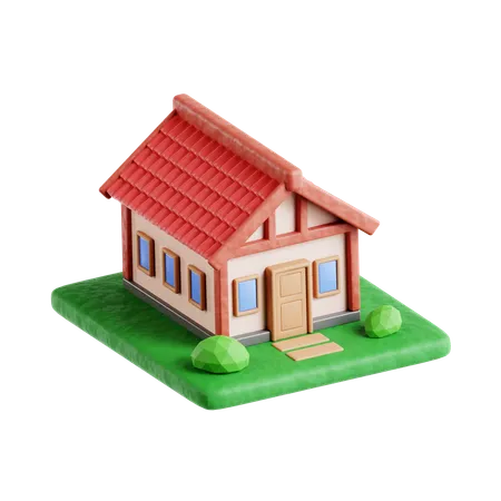 Farmhouse  3D Icon