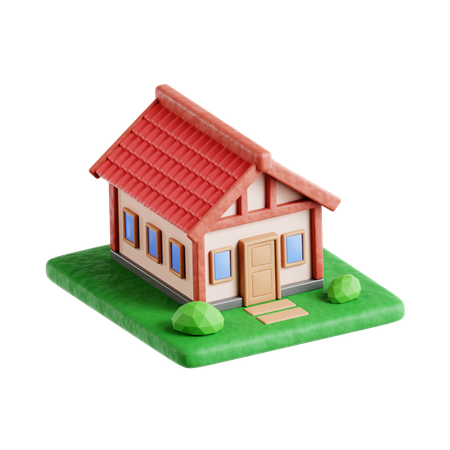 Farmhouse  3D Icon