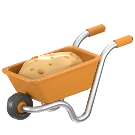 Farming Barrow  3D Icon