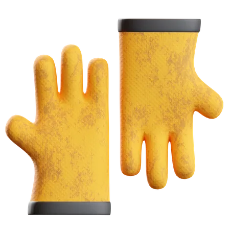Farming Gloves 3D Illustration