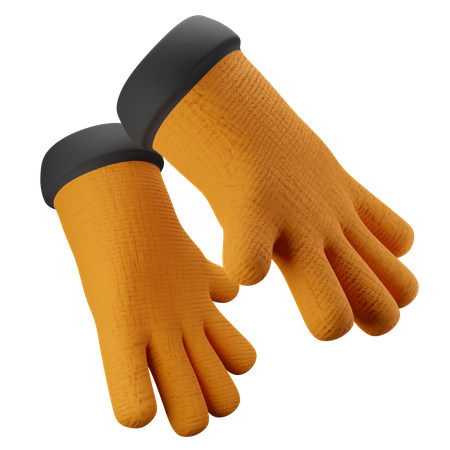 Farming Gloves 3D Illustration