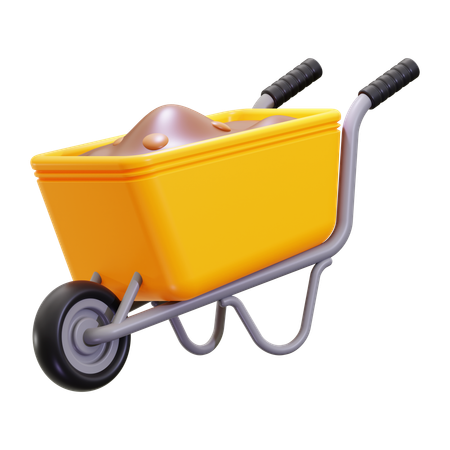 Farming Wheelbarrow  3D Icon