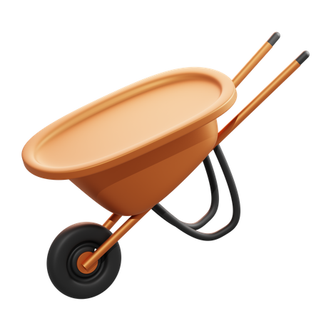 Farming Wheelbarrow  3D Illustration