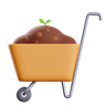 farming cart emoji 3d