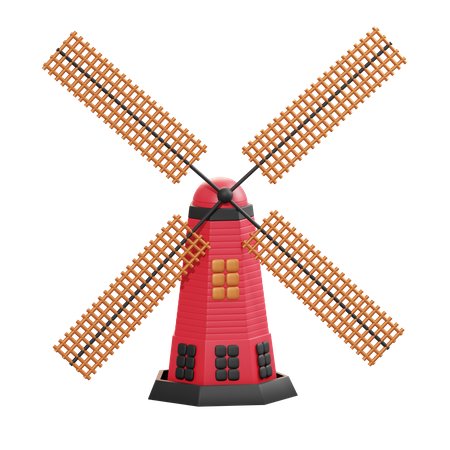 Farming Windmill  3D Icon