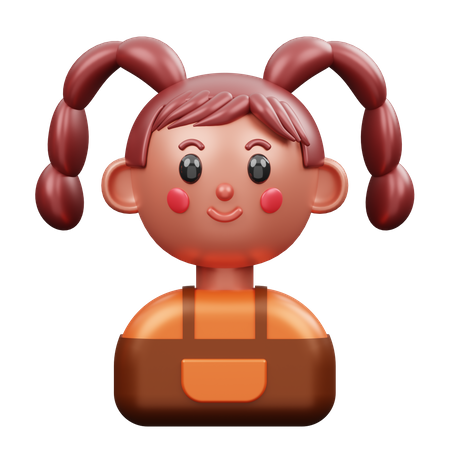 Farming Woman  3D Icon