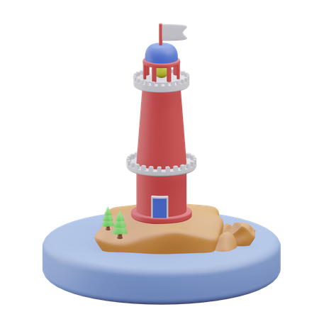 Faro  3D Icon