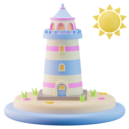 Faro  3D Icon