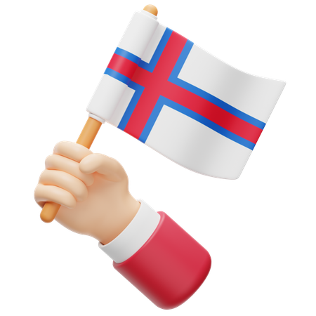 Faroe Islands Flag  3D Icon