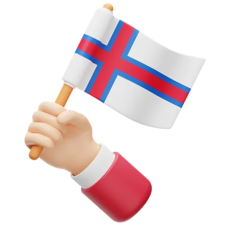 Faroe Islands Flag  3D Icon