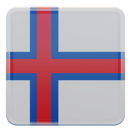 Faroe Islands Flag  3D Illustration