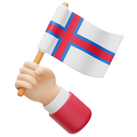 Färöer inseln flagge  3D Icon