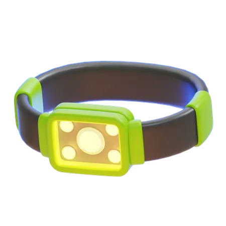 Lanterna de cabeça  3D Icon