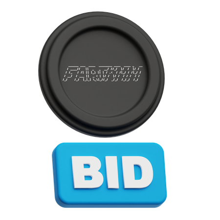 ファートコイン入札  3D Icon
